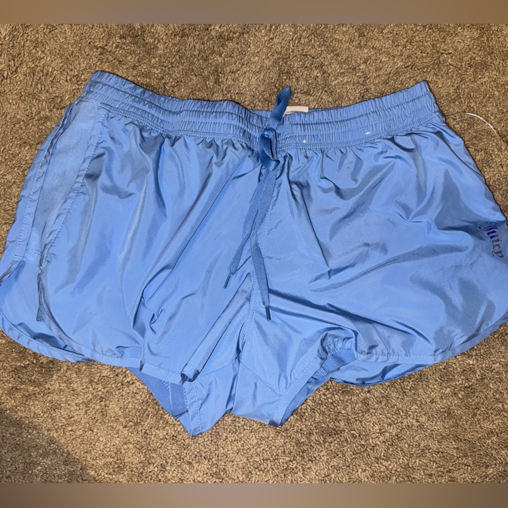 juicy couture blue workout shorts